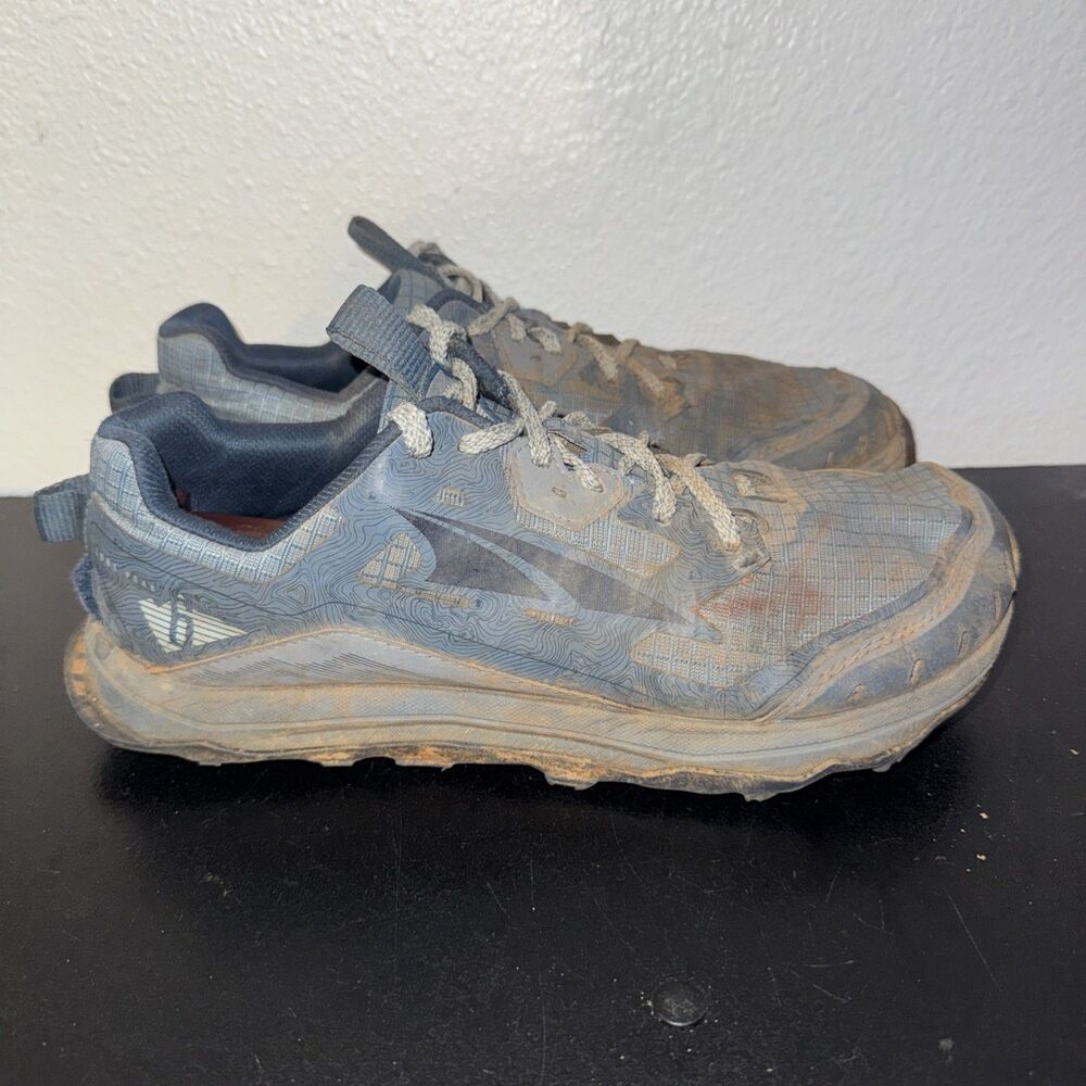 Altra Lone Peak 6 Trail Running Shoes Women's 8 Navy Blue Athletic Gym Zero Drop